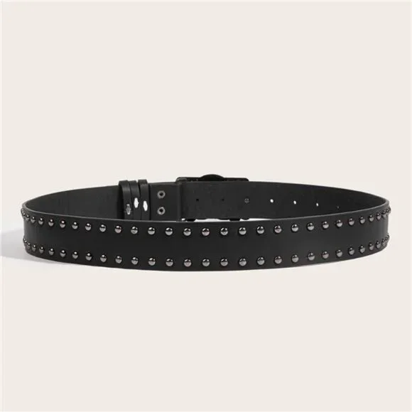 Mens Belt Leather Skull Buckle Belt - Picture 4 of 7